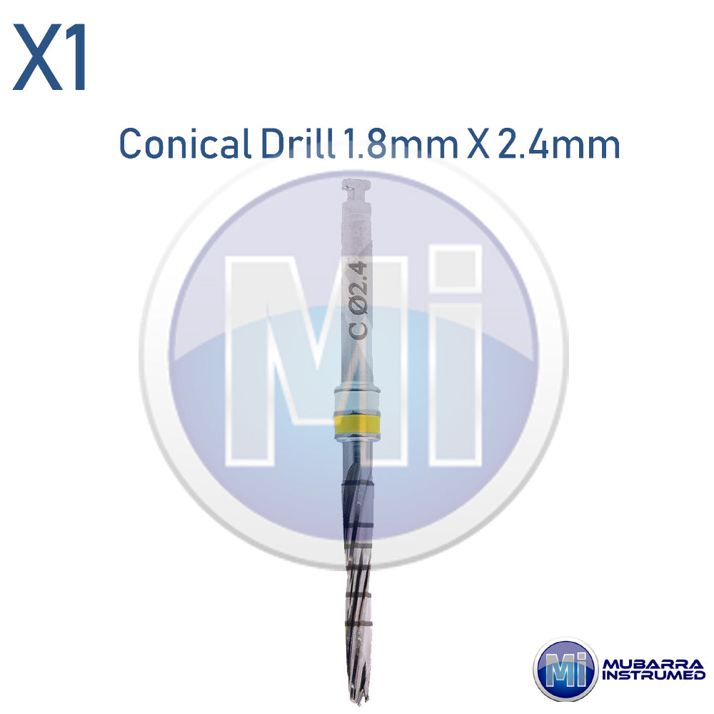 10Pcs Conical Drills Set Dental Implant Surgical Surgery