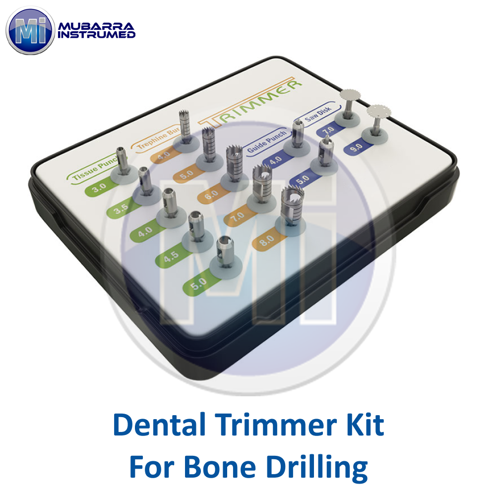 14pcs Dental Implant Trimmer Kit Bone Tissue Guide Punch Trephine Saw CE