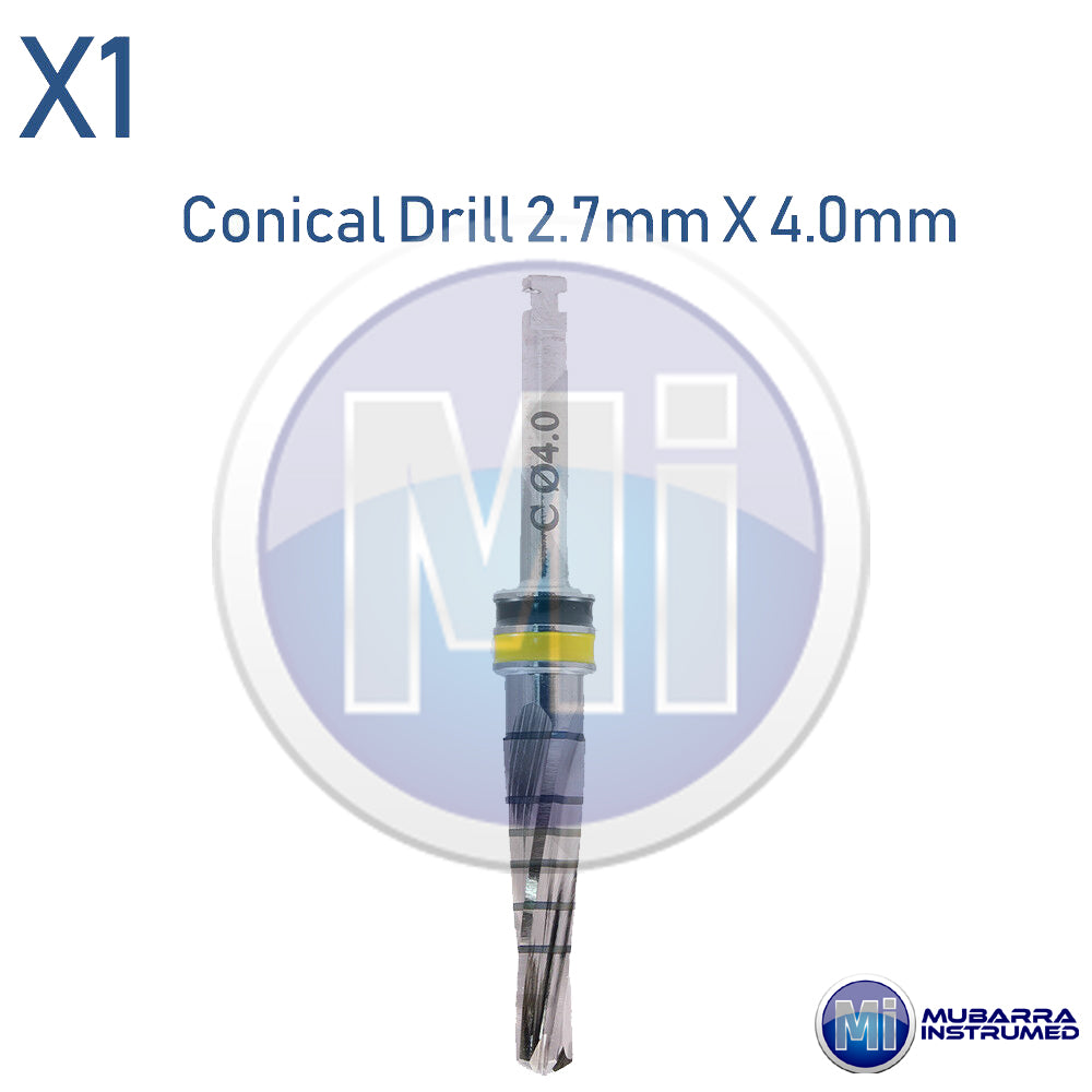 10Pcs Conical Drills Set Dental Implant Surgical Surgery