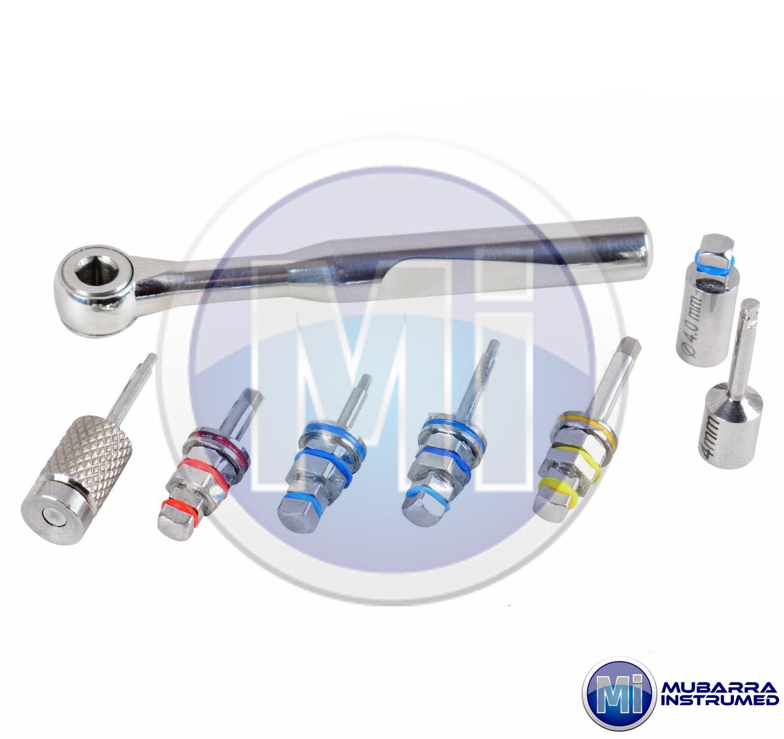 Dental Implant Mini Multi Driver Kit Universal Ratchet Hand Hex Driver Shot Long