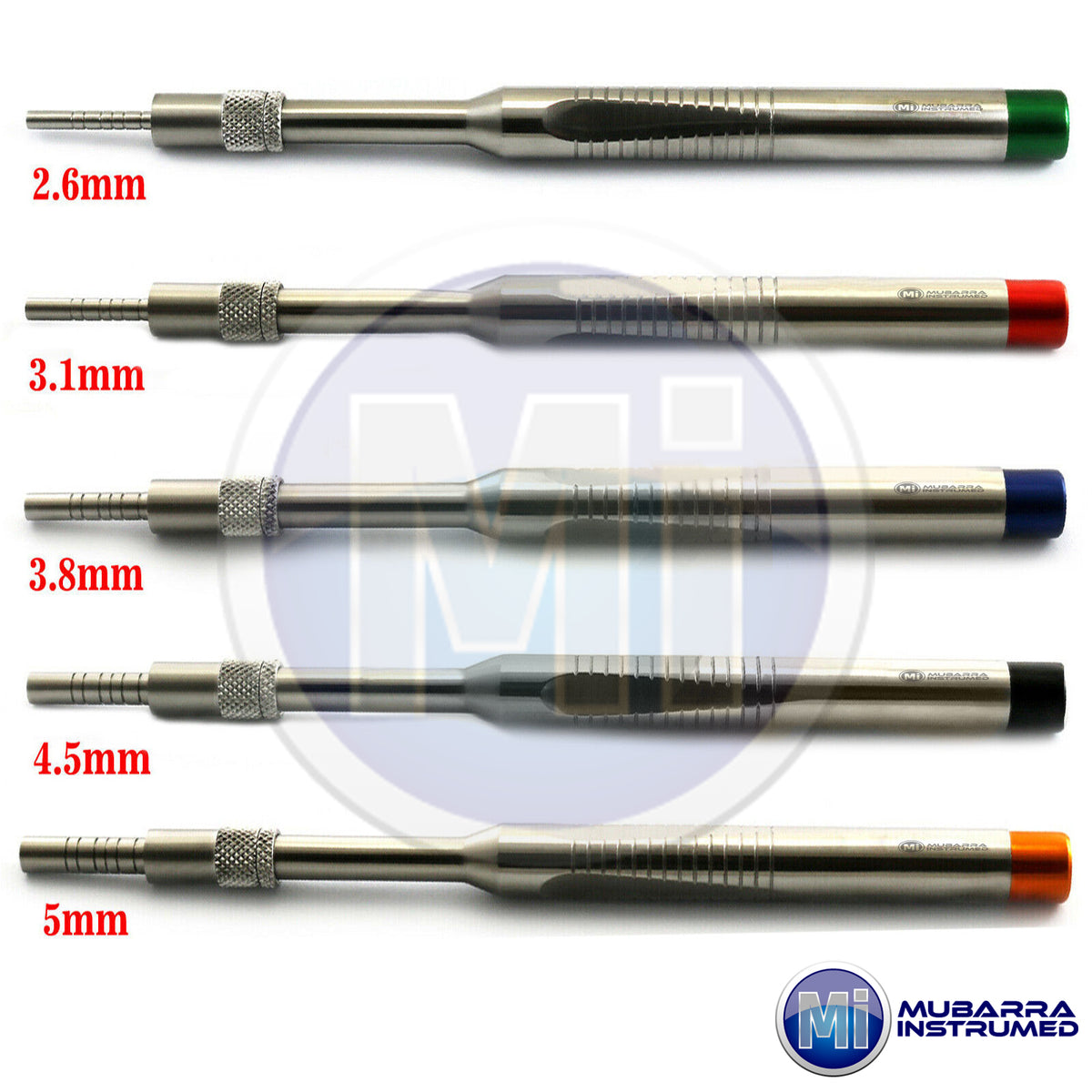 5pcs Dental Implant Surgery Surgical Osteotomes Straight Implant Sinus Lift Grafting