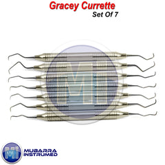 Set Of 7 Surgical Hygiene Scalers Gracey Dental Curettes Perio Hollow Handle CE