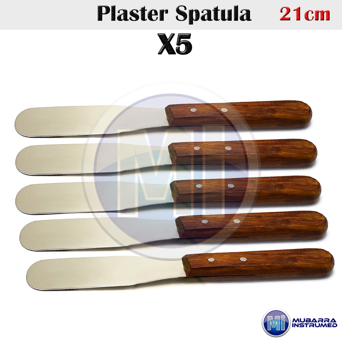 5Pcs Dental Lab Mixing Spatula Plaster Alginate Wax Modeling Premium Instruments