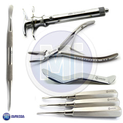 Basic Dental Extraction Kit Tooth Forceps Root Elevators Periosteal Molt-9 CE