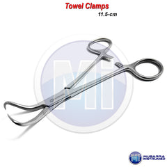 Dental Backhaus Towel Clamp Forceps Hemostat Locking Pliers Surgical Instruments