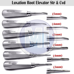 6 Pcs Dental Luxating Elevators Oral Surgery Tooth Extraction Apical Root Tip CE