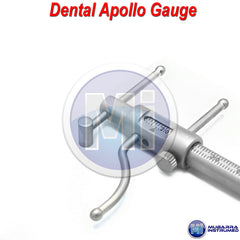 Dental Implant Occlusion Premium Grade Apollo VDO Gauge Ruler High Quality Steel