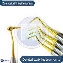 Composite Ball Tips Restoration Flat Plastic Dental Filling Instruments Lab