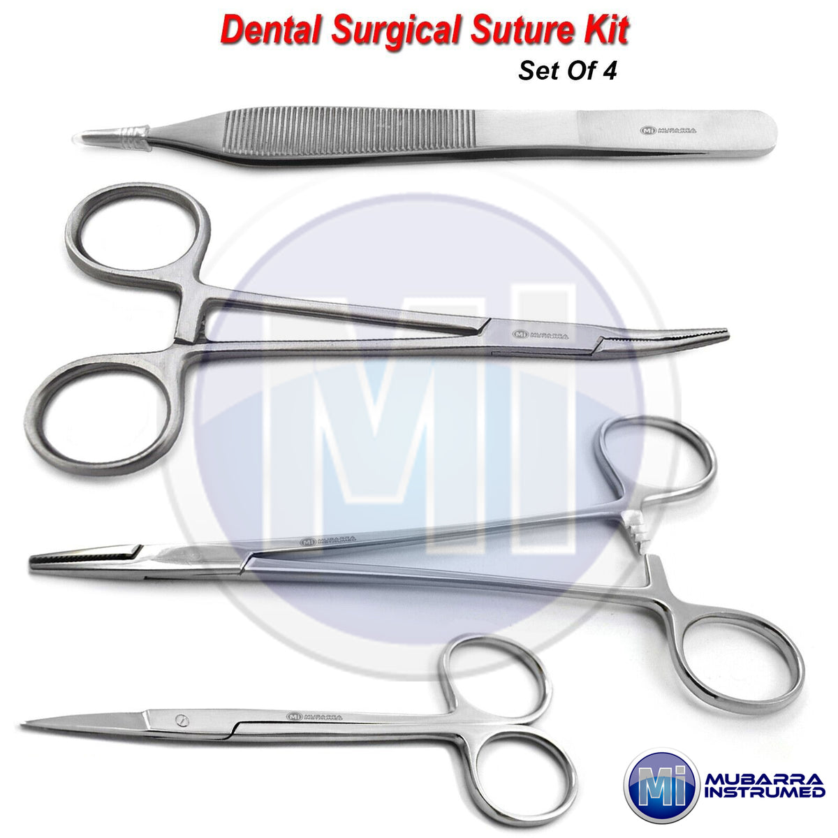 Dental Medical Instruments Suturing Kit Scissor Hemostat Pliers Tweezer Tools CE