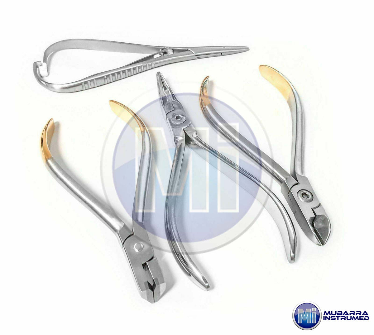 4x Distal End Ligature TC Wire Cutter Mathieu Needle Holder Weingart Orthodontic