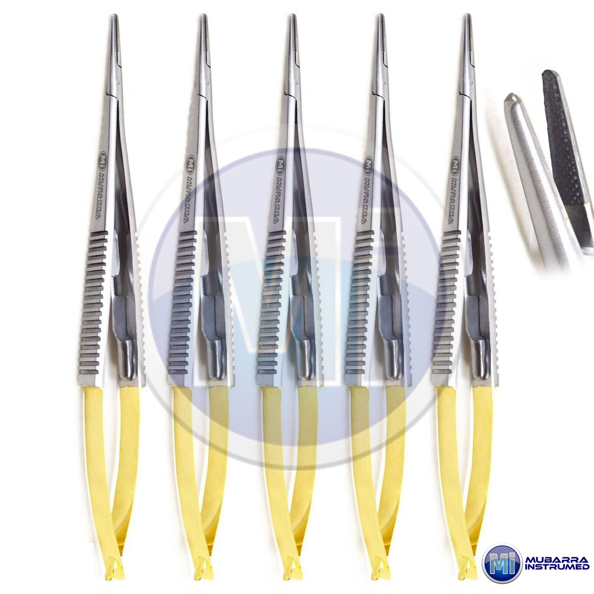 5-PCS Micro Dental Straight Castroviejo Needle Holder TC Surgical Instrument CE