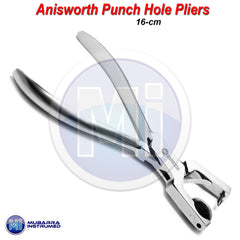 Dental Hole Punch Plier Ainsworth Brewer Light Ivory Rubber Dam Instruments CE