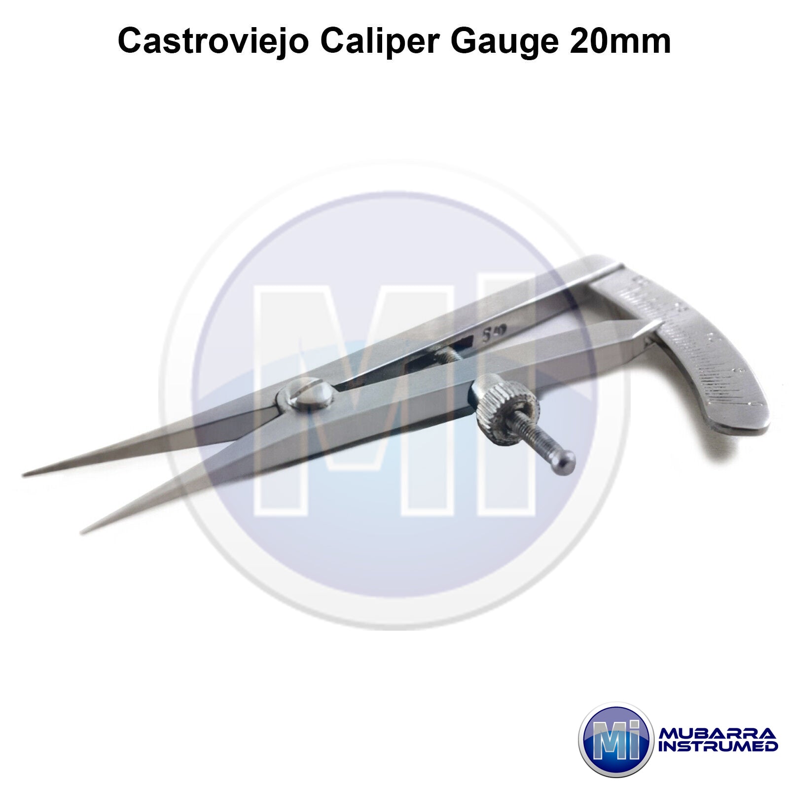 Dental Castroviejo Bone Caliper 40mm Measuring Gauge Orthopedic Implant Set of 2