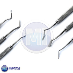 3Pcs Dental Periodontal Orban Buck Kirkland Knife Interproximal Tissue Excise