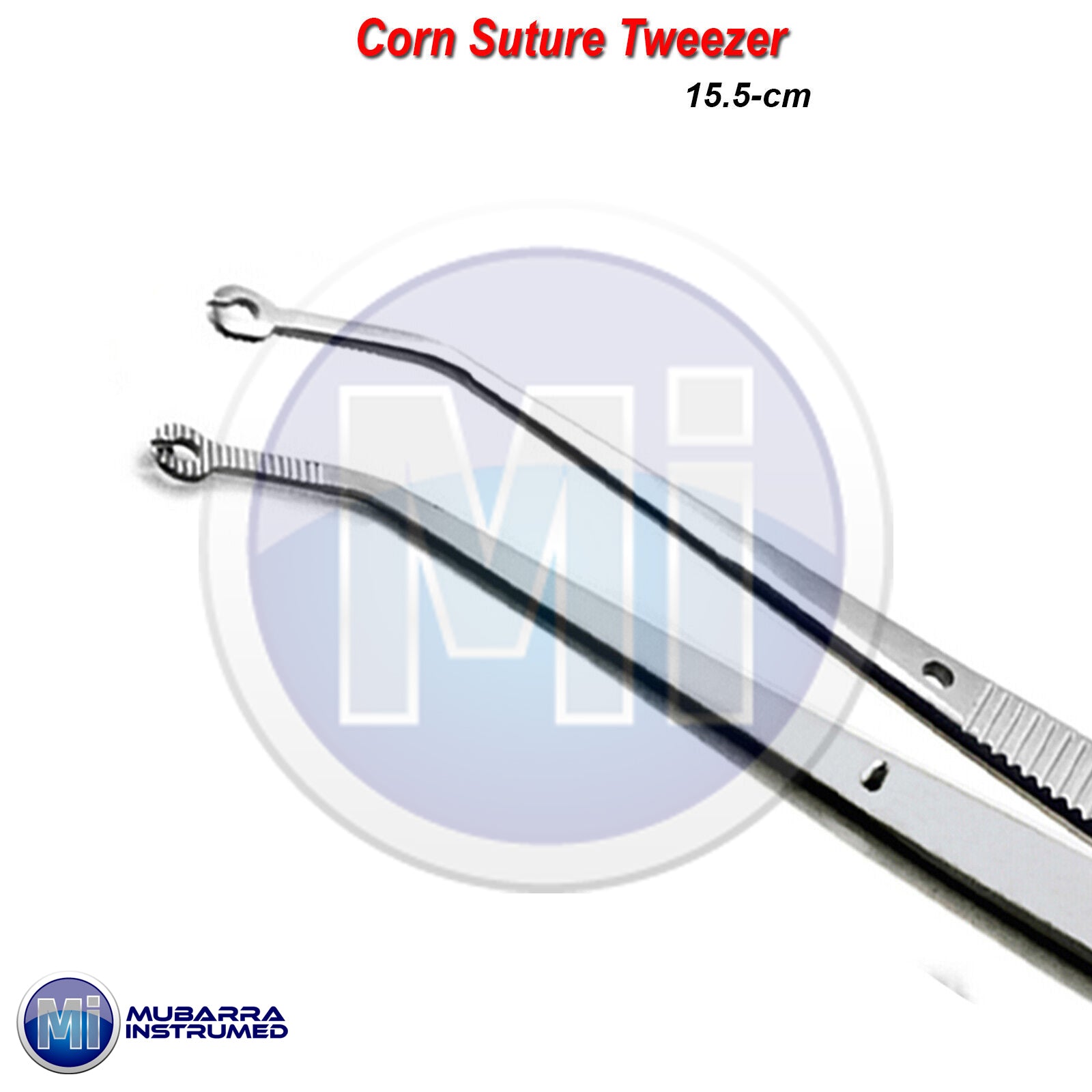 Dental Corn Suture Plier Angled Tissue Procedure Tweezer Surgical Eyelet Forceps