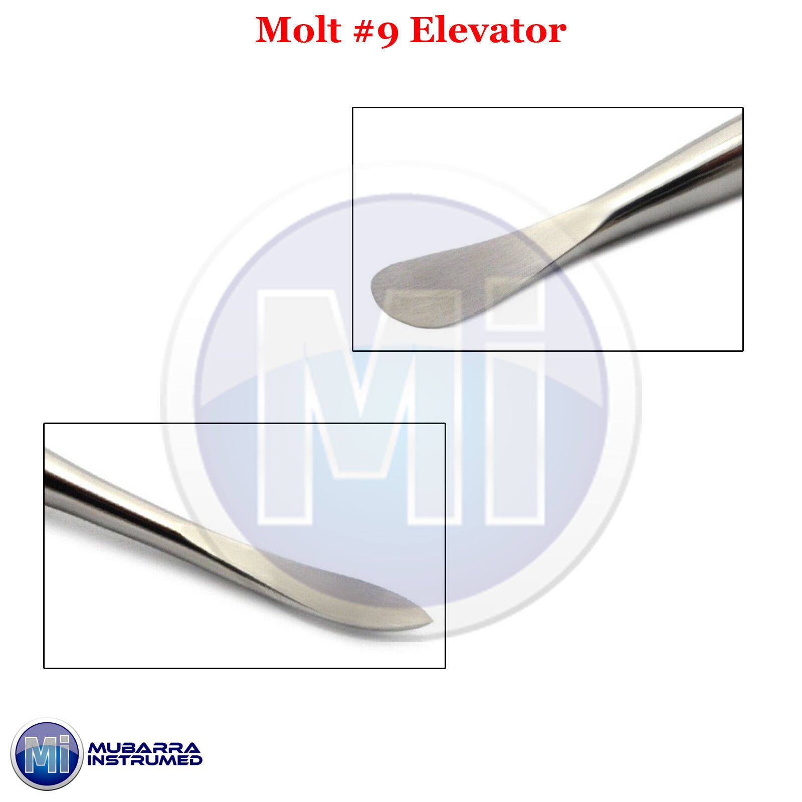 3Pcs Dental Molt #9 Periosteal Elevator Reflecting Mucoperiosteum Surgical Tools