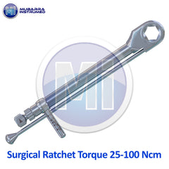 Dental Implant Abutment Differential Wrench Ratchet Driver Torque 25-100ncm