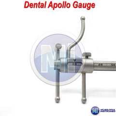 Dental Implant Occlusion Premium Grade Apollo VDO Gauge Ruler High Quality Steel