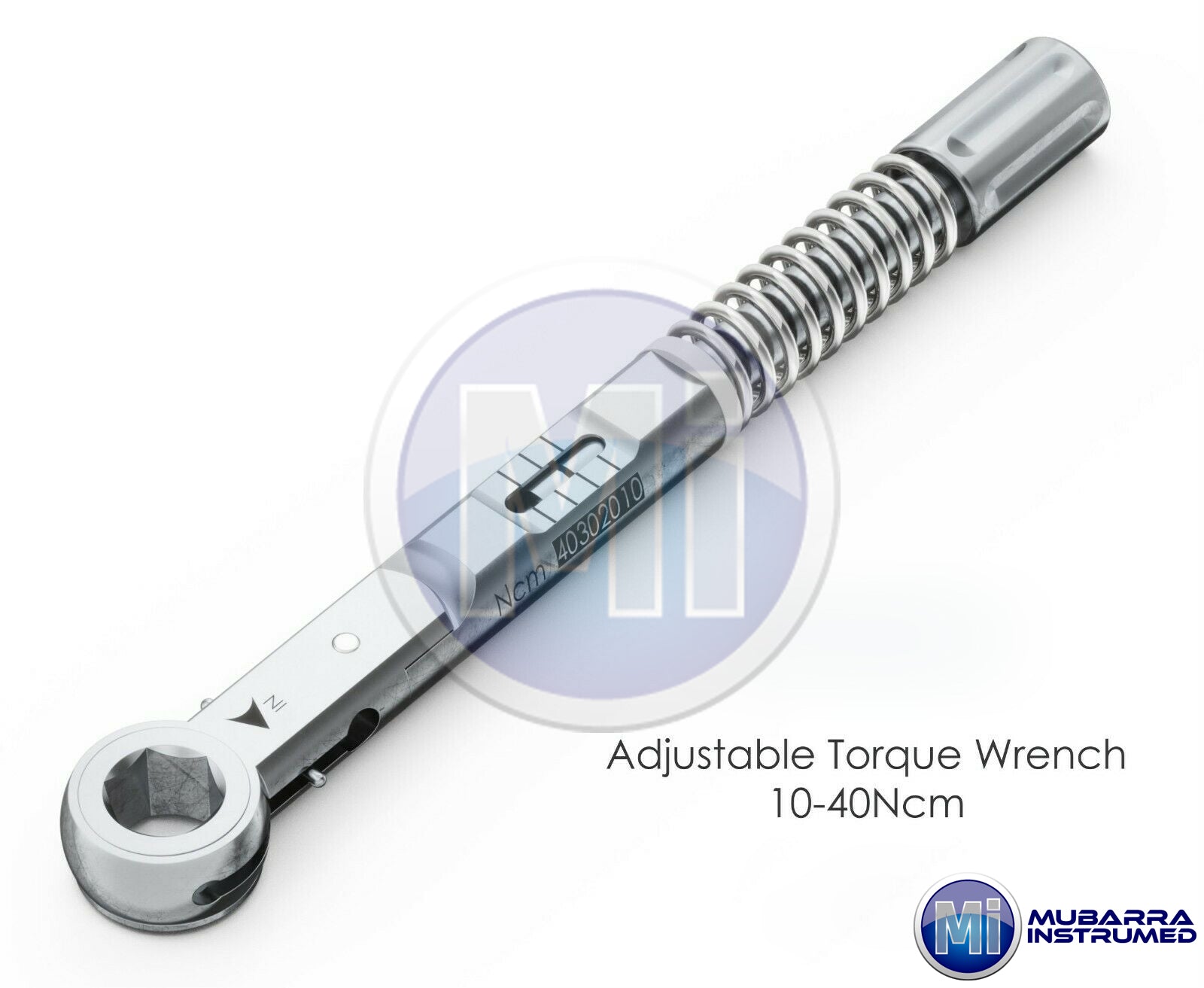 Dental Implant Torque Wrench Ratchet Universal 10-45Ncm 6.35mm Hex 4.0 Square