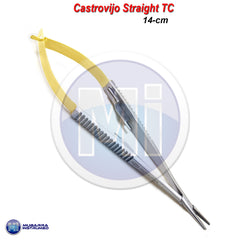 5-PCS Micro Dental Straight Castroviejo Needle Holder TC Surgical Instrument CE