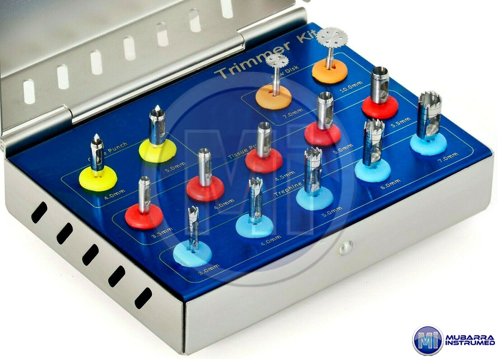 14pcs Dental Implant Trimmer Kit Bone Tissue Guide Punch Trephine Saw CE