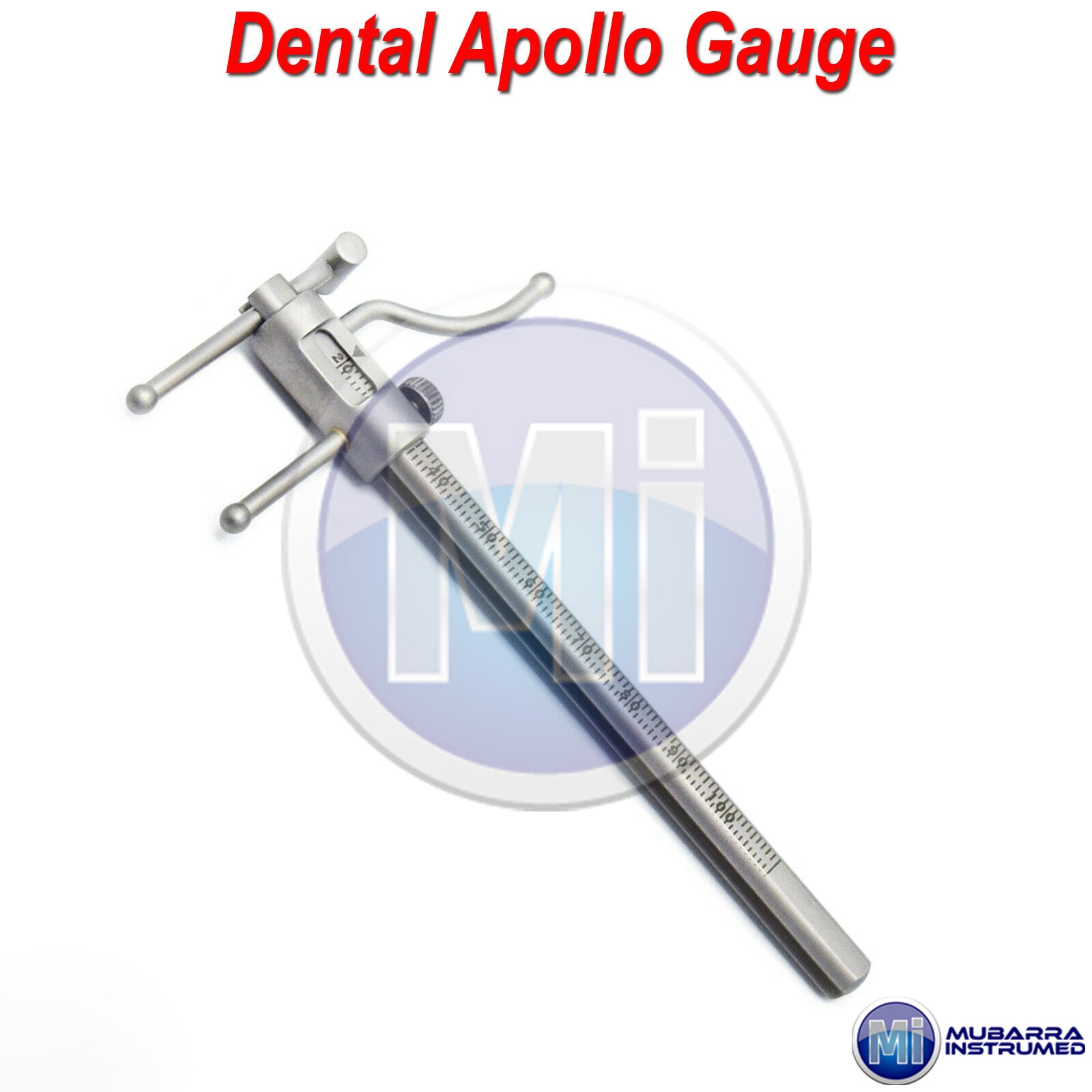 Dental Implant Occlusion Premium Grade Apollo VDO Gauge Ruler High Quality Steel