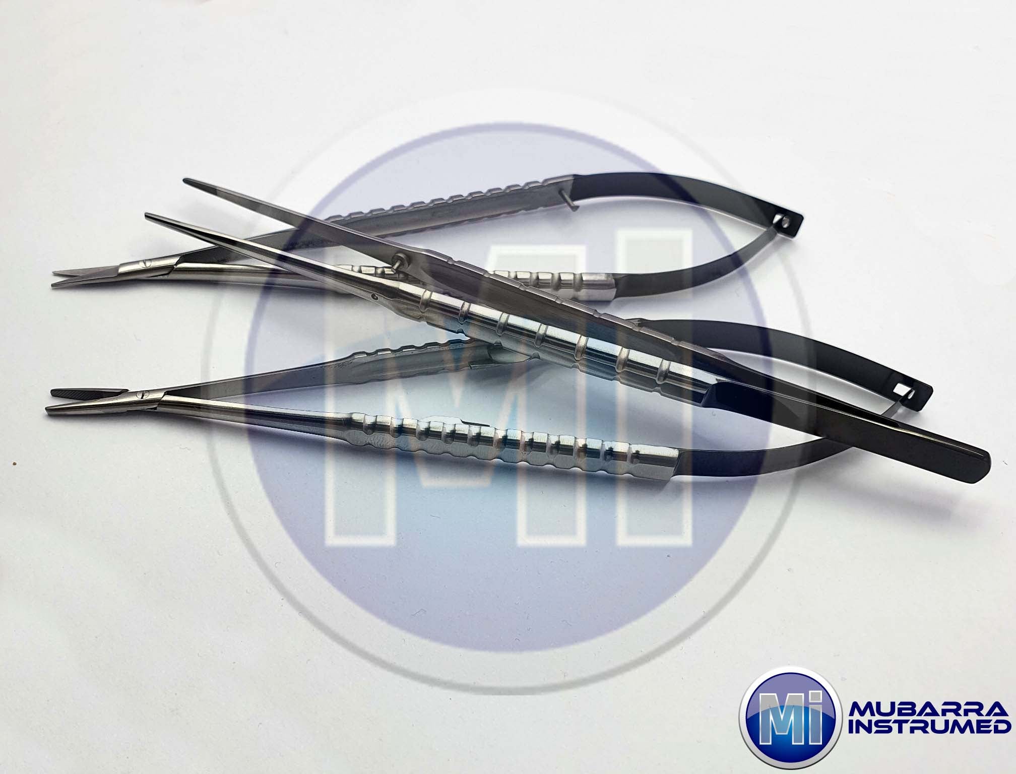 3pcs Micro TC Castroviejo Needle Holder Scissor Forceps 16cm Instruments