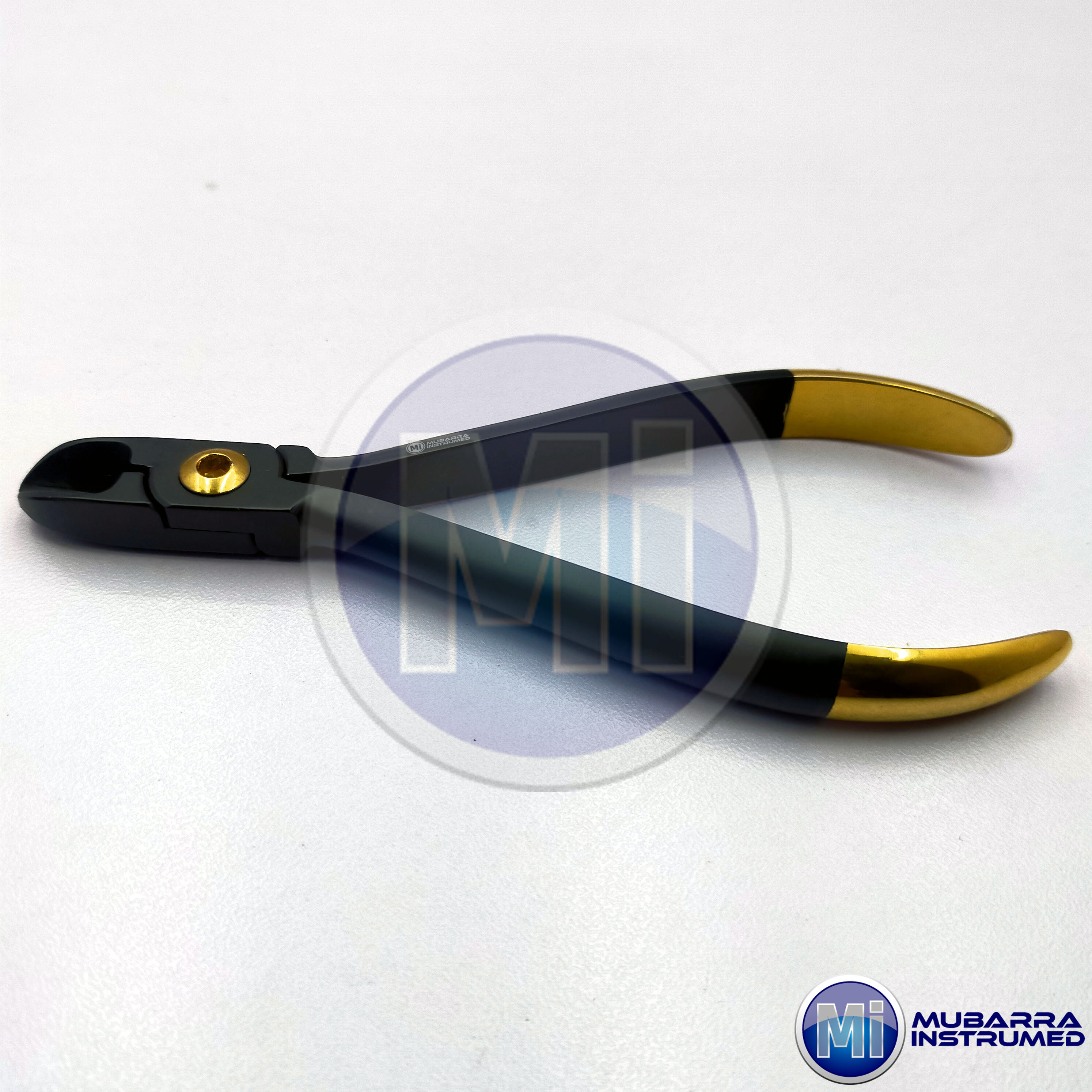 4pcs Distal End Ligature TC Wire Cutter Mathieu Needle Holder Weingart Orthodontic Black & Gold