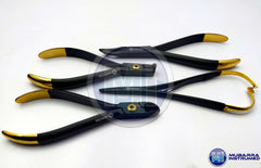 4pcs Distal End Ligature TC Wire Cutter Mathieu Needle Holder Weingart Orthodontic Black & Gold