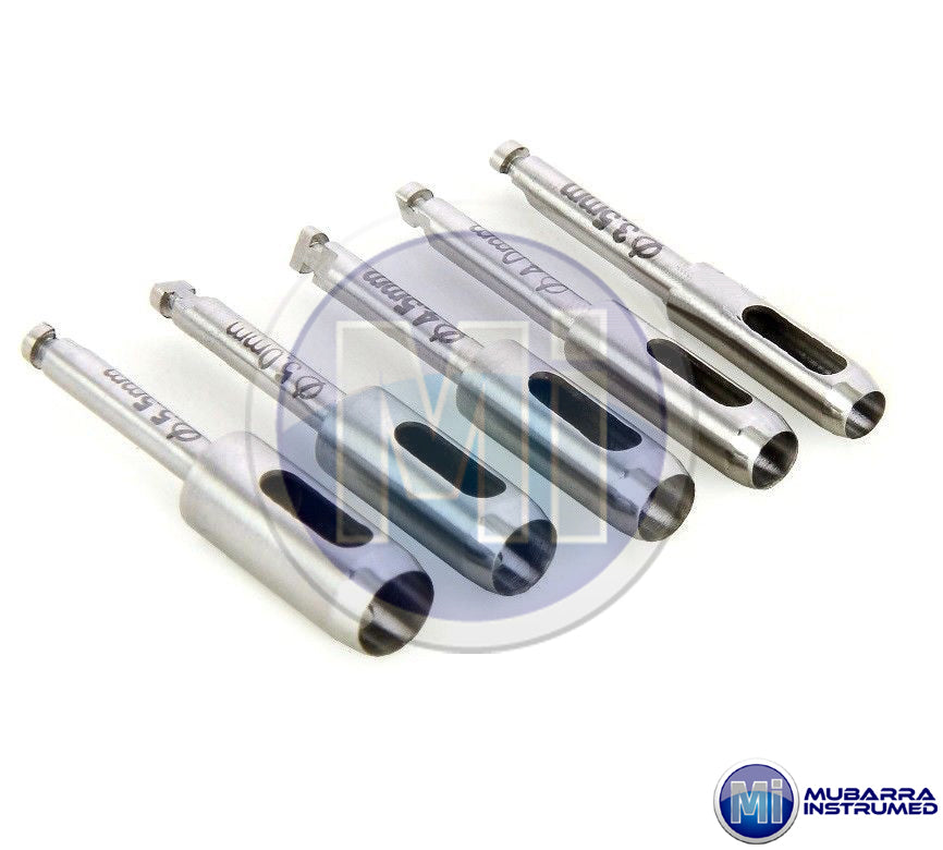 Dental Implant Tissue Punch Kit 5pcs set Surgical Surgery Stainless Steel CE