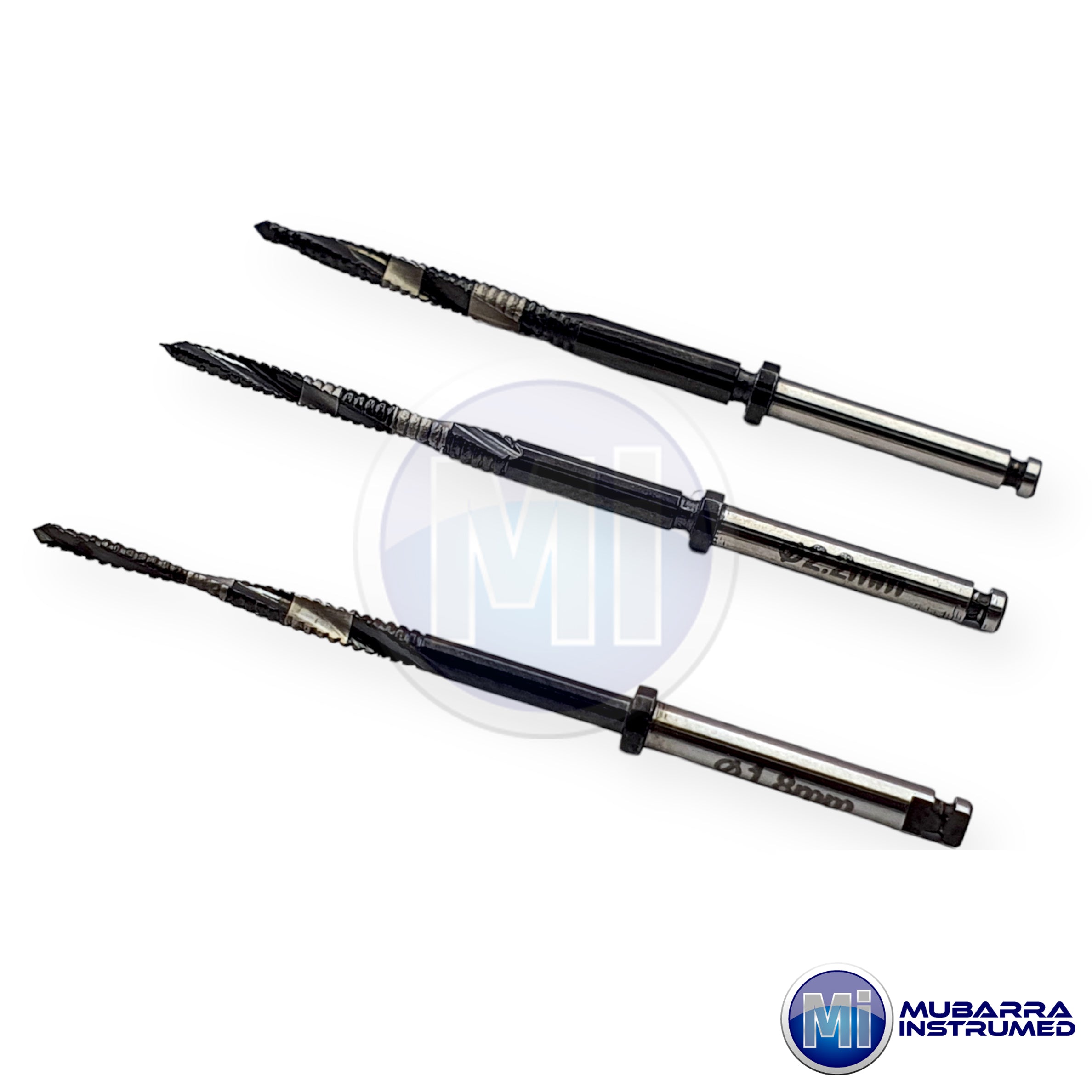 3pcs Dental Lindemann Drill Ø1.5, Ø2.2 & Ø2.5  Bur Bon Shaping Cutting Tool Surgical CE