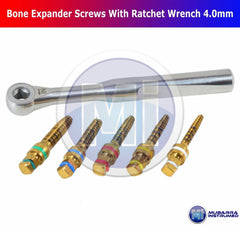 5pcs Dental Implant Bone Expander Screws With Ratchet Wrench