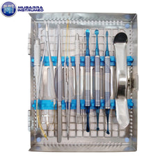 Dental Micro Oral Surgery Periodontal Kit With Sterilizing Cassette Instruments