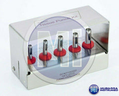 5pcs Dental Implant Tissue Punch With Bur Holder Kit With Sterilizing Box Set CE