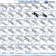 Range of Dental Orthodontic Pliers